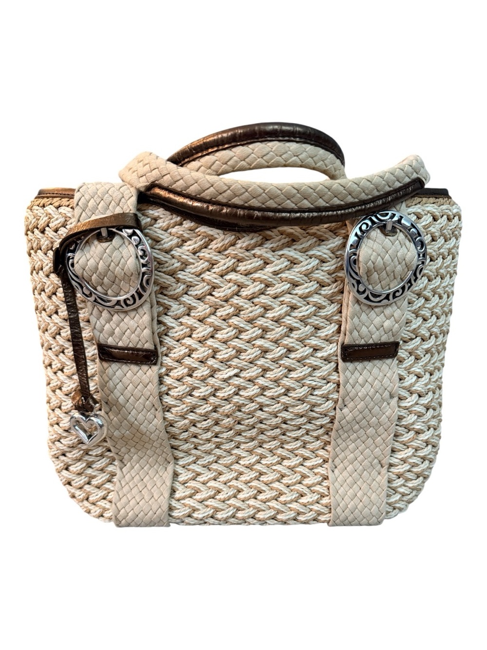 EUC Brighton Woven Tote Bag eclecticgrandpa tennisprep preppy business casual
